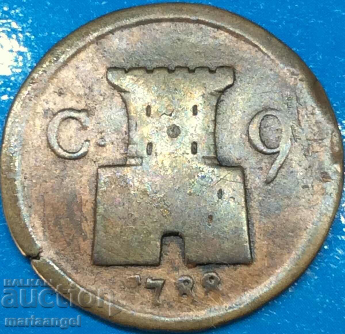 Νάπολη 9 cavali (καλάμια) 1788 Ιταλία Κάστρο Φερδινάνδος IV Νάπολη 9 cavali (καλάμια) 1788 Ιταλία Κάστρο Φερδινάνδος IV