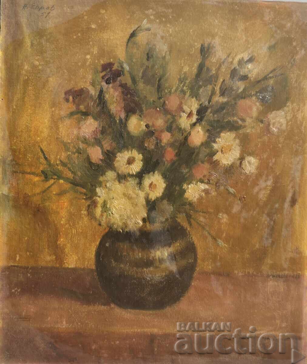 Nikolai Evrov /1903-1973/ Still Life with price 300.00 BGN | € 153.39
