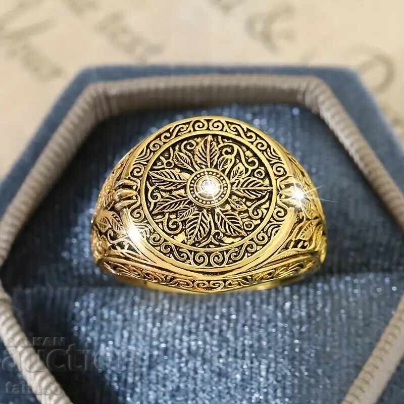 Inel bărbați cu motiv retro cu preț € 10.00 | 19.56 BGN
