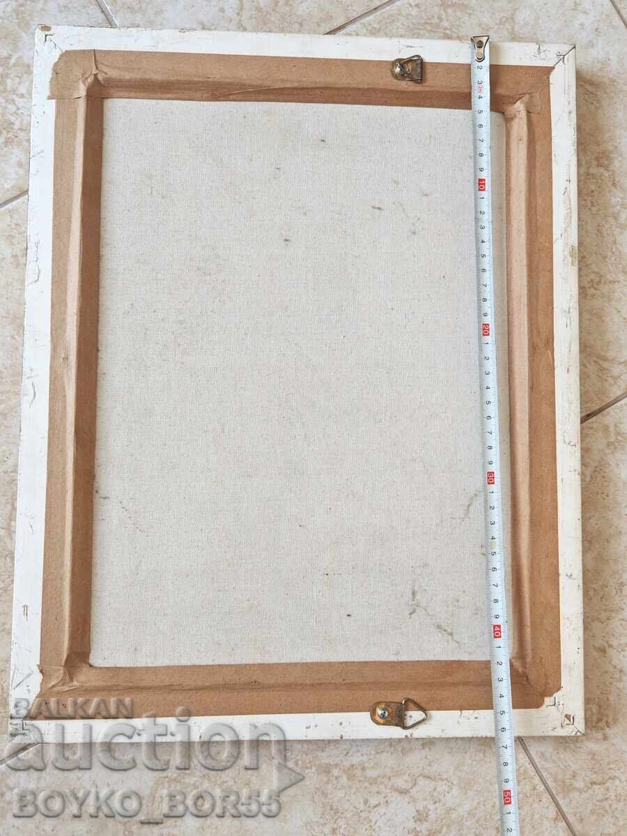 Παράδοση Υπέροχος Παλιός Πίνακας Λαδιού σε Καμβά