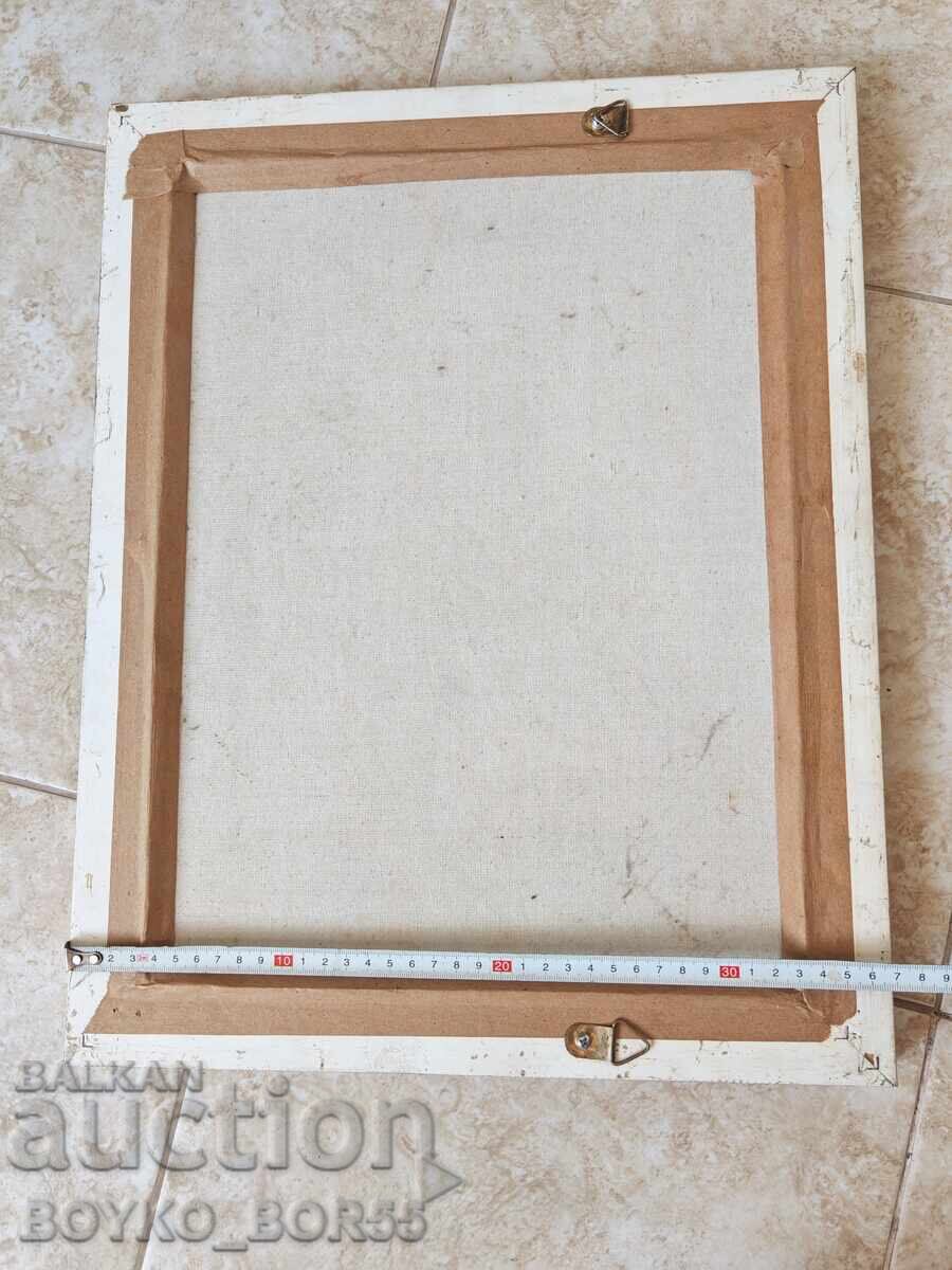 Υπέροχος Παλιός Πίνακας Λαδιού σε Καμβά - 5