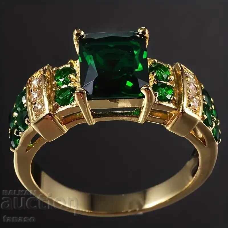 Licitație Inel cu smaralde și cristale