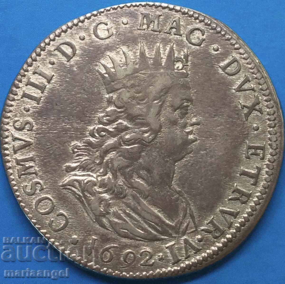 1 Талер 1692 III ди Медичи  Ливорно Италия 27г сребро