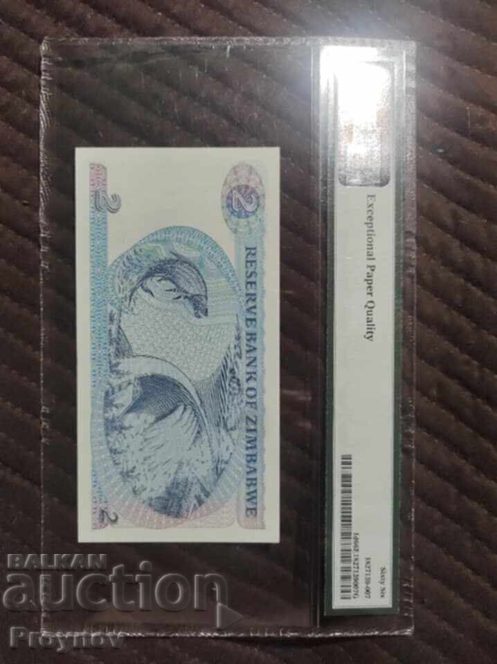 Аукцион 2 Долара Зимбабве 1994 г.