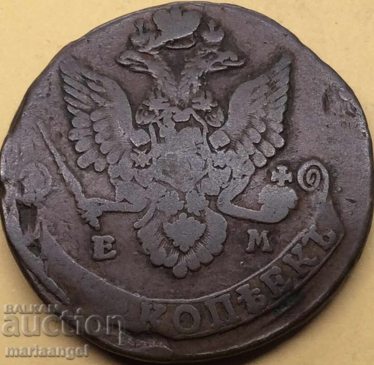 5 kopecks 1782 Russia 54.68g 41mm Catherine II copper - 6