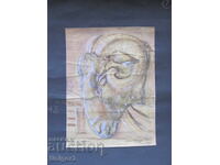 Pictură acuarelă din 1925 - proiect Vasil Beyazov (1901-1980)