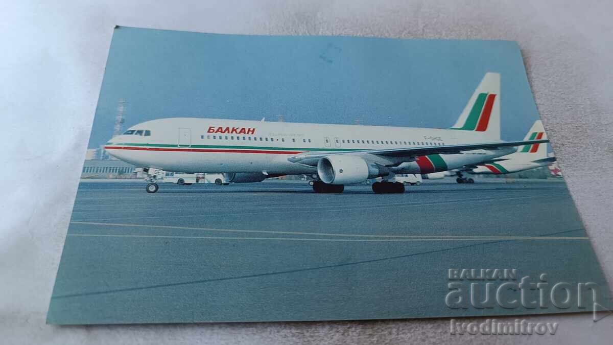 Postcard BOEING 767-500 BALKAN