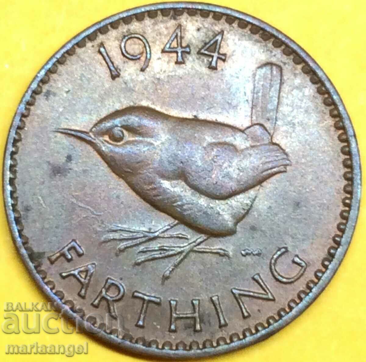 Marea Britanie Farthing 1944 Regele George Marea Britanie Farthing 1944 Regele George