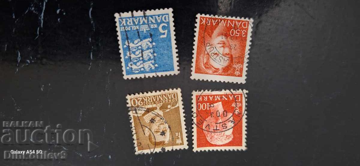 Collection of old postage stamps