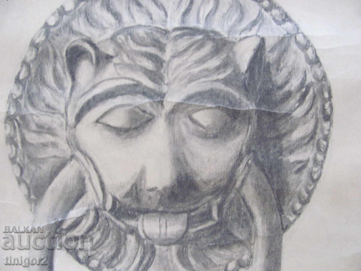 1924. Παλιό σχέδιο με μολύβι - έργο Βασίλ Μπεγιάζοφ (1901-1980) - 5