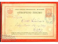 ΣΑΝΤΙΜΟΒΑ ΚΑΡΤΙΤΣΑ ταξιδεμένη από ΡΟΥΣΕ - ΒΙΕΝΗ 1889 ΕΤΑΙΡΕΙΑ