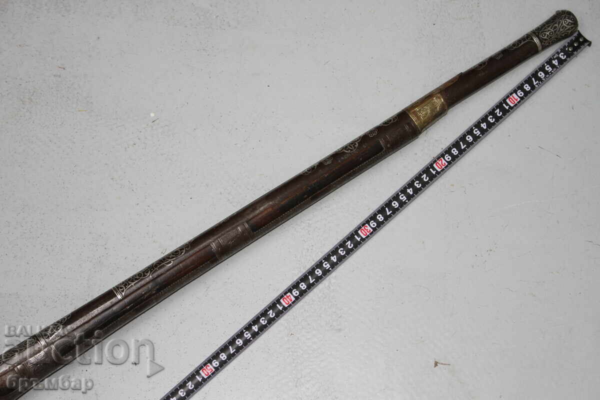 Auction Rare short rifle Arnautka, flintlock with an interesting barrel Auction Rare short rifle Arnautka, flintlock with an interesting barrel