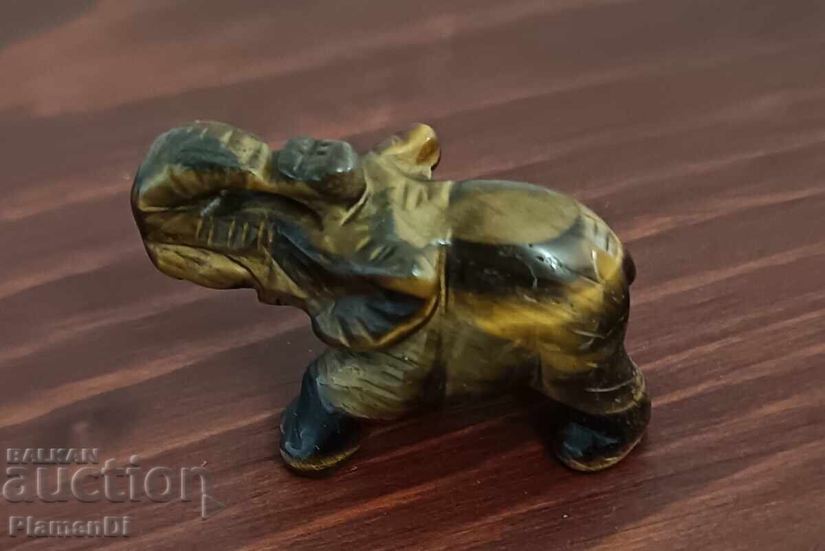 Livrarea Figurină elefant din ochi de tigru