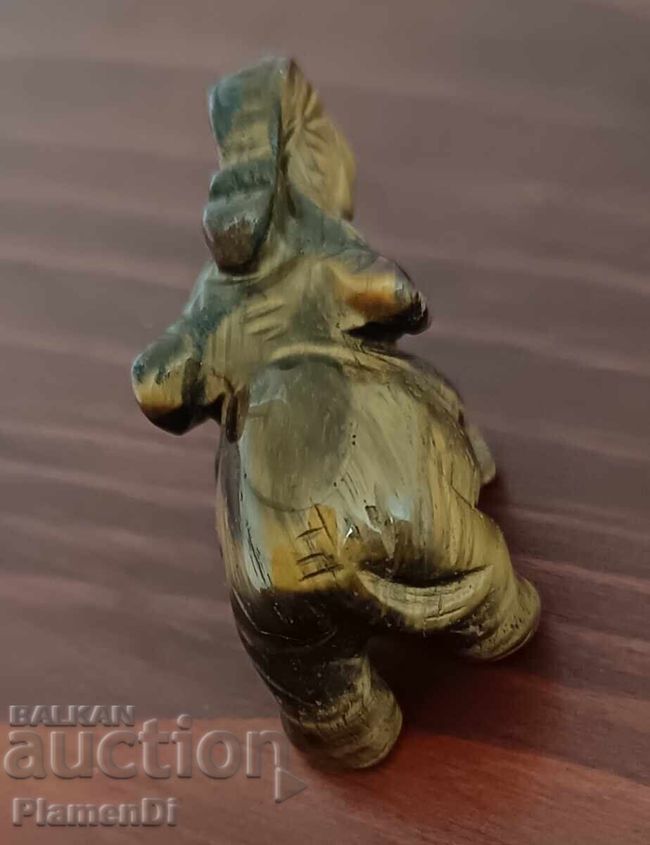 Figurină elefant din ochi de tigru - 5
