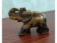 Figurină elefant din ochi de tigru