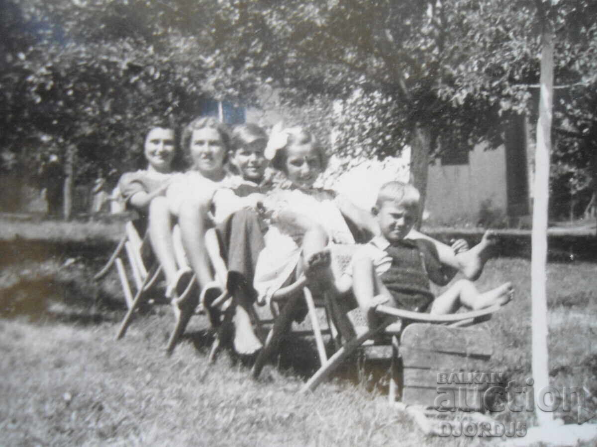 Old photo, With the train to Sofia, August 1944, village Lădzhene