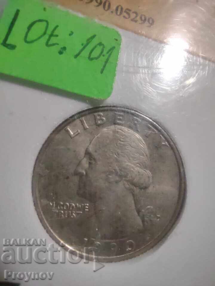 Λοτ: 3τμ. 25 σεντ 1990 D-1994 D-1998 D -MS 70 με τιμή 80.00 BGN | € 40.90