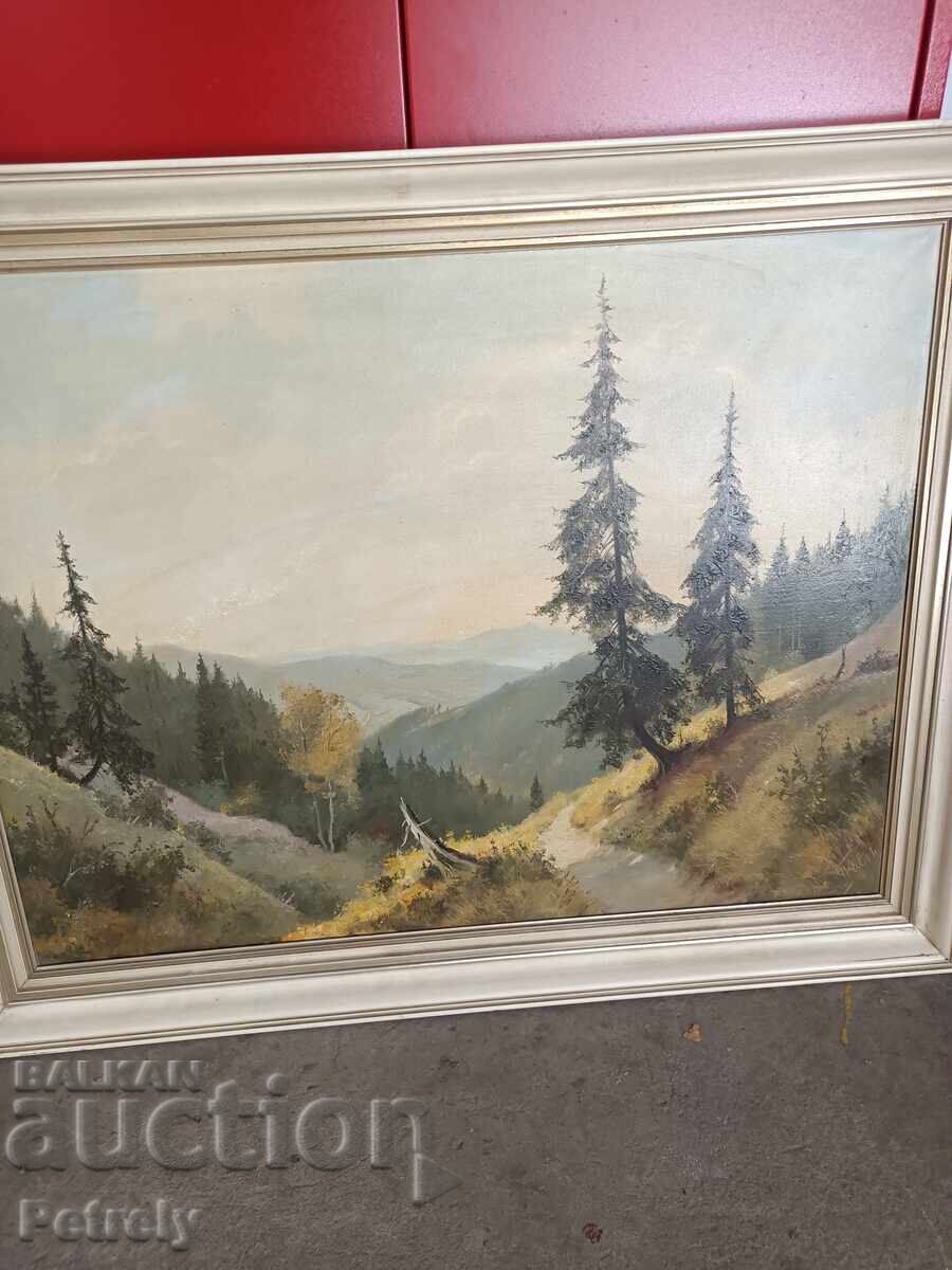 Delivery of Old oil painting