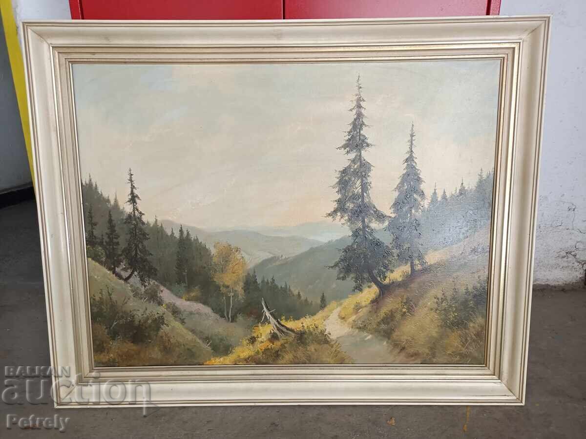 Pictură veche în ulei