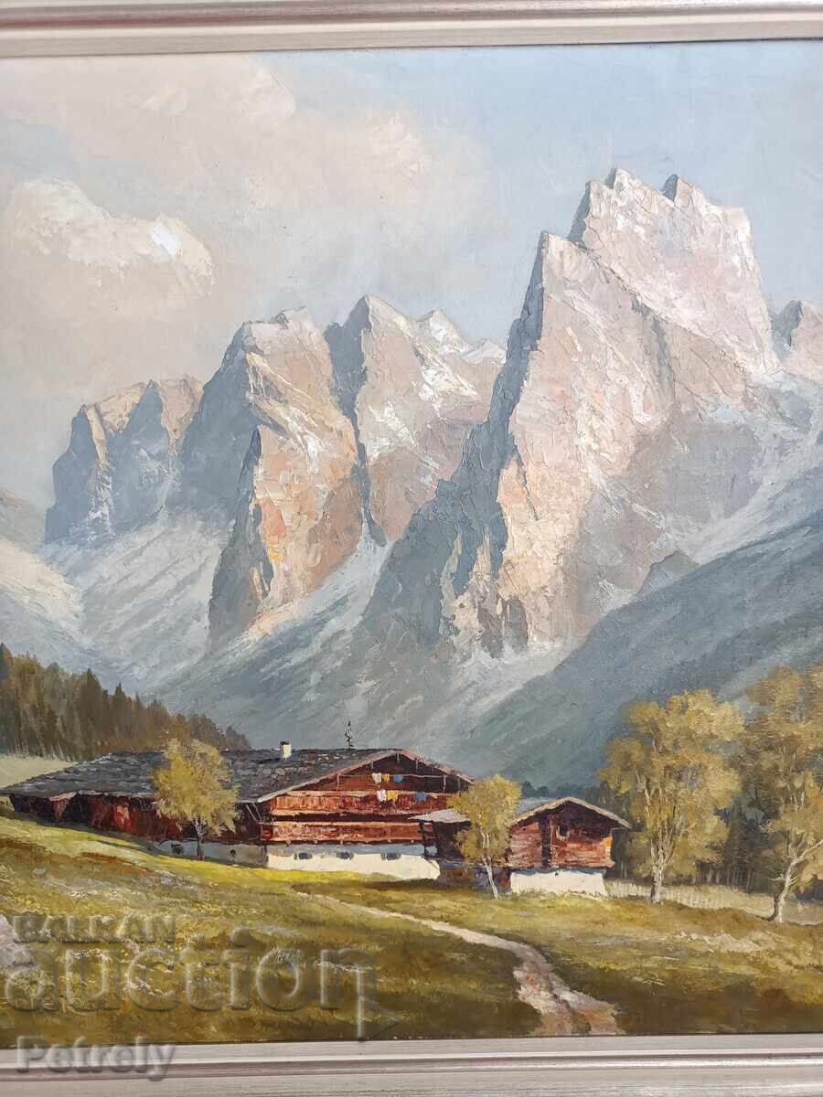 Old oil painting with price 250.00 BGN | € 127.82 Old oil painting with price 250.00 BGN | € 127.82