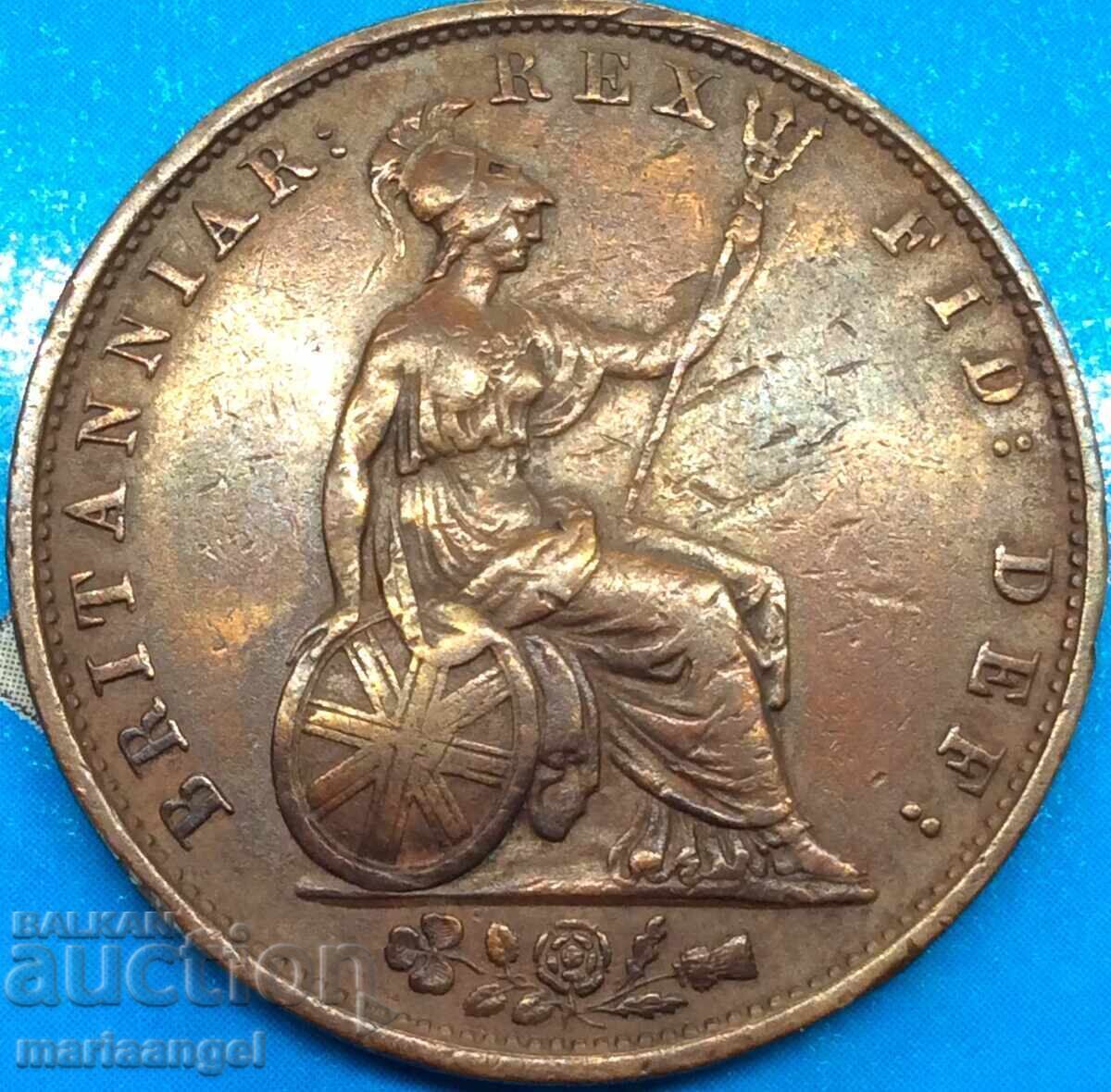 UK 1/2 Penny 1834 King William IV Rare