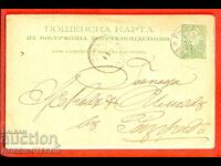 CARTE POȘTALĂ LEU MIC călătorită RUSE RZGR 1893 BNR CURS VALUTAR