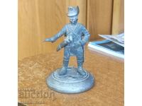 Figurină veche soldat de plumb - marcaj
