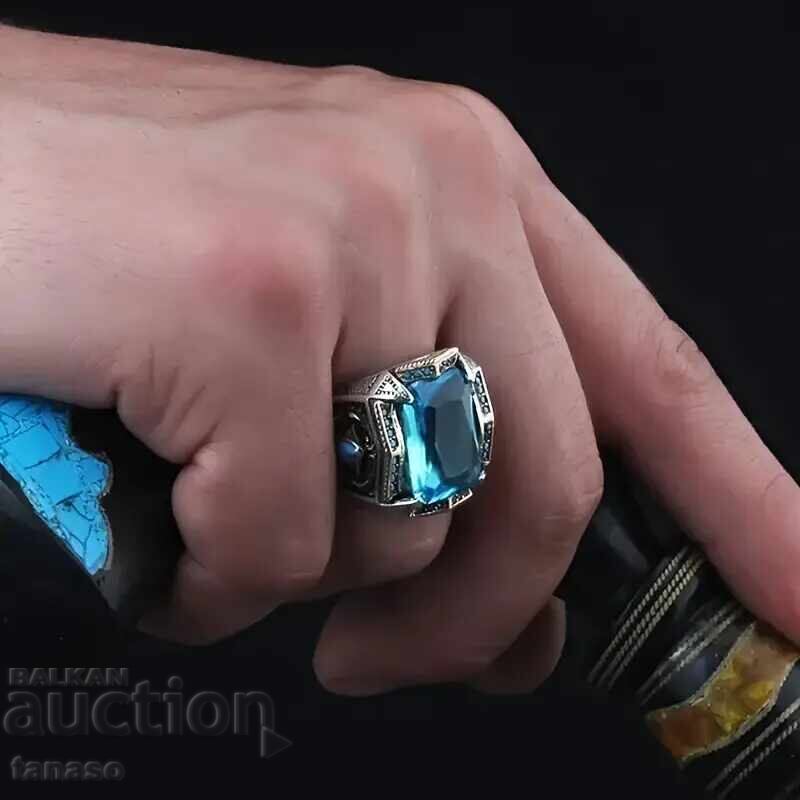 Livrarea Inel bărbați cu zircon Livrarea Inel bărbați cu zircon