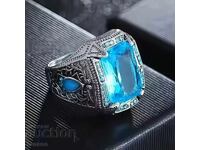 Inel bărbați cu zircon