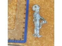 Figurină veche de soldat de plumb