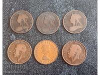 Λοτ 1 πένες Ηνωμένου Βασιλείου, Βικτώρια, Ελισάβετ, Γεώργιος