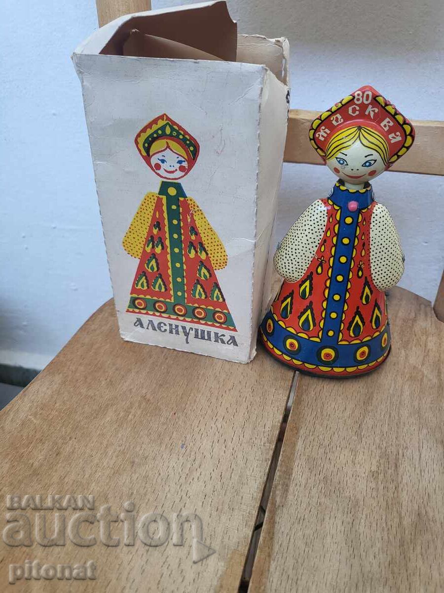 Jucărie mecanică din tablă MOSCOVA 80 URSS