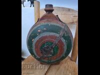 Antique wooden flask Kingdom of Bulgaria