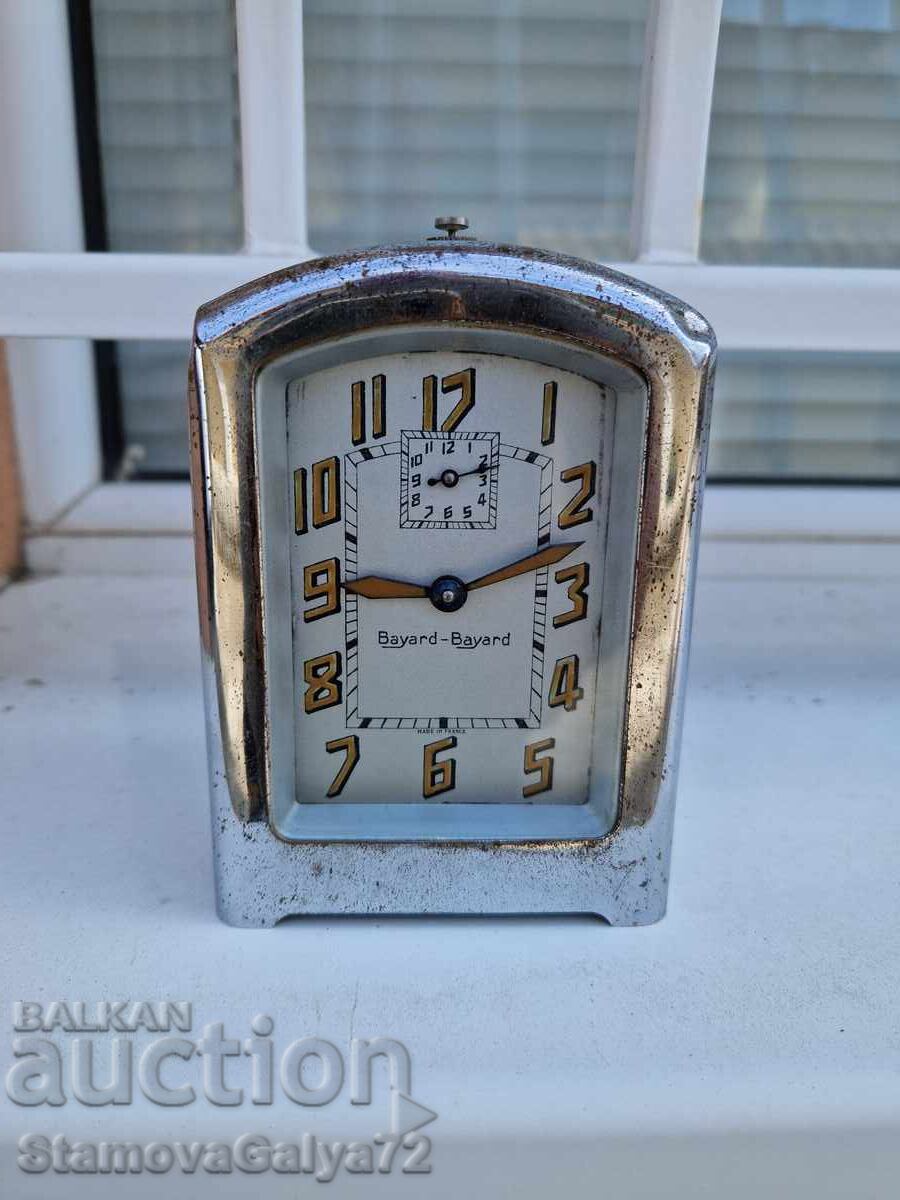 Art Deco - Σπάνιο γαλλικό αντίκα ξυπνητήρι Bayard με τιμή 126.00 BGN | € 64.42 Art Deco - Σπάνιο γαλλικό αντίκα ξυπνητήρι Bayard με τιμή 126.00 BGN | € 64.42