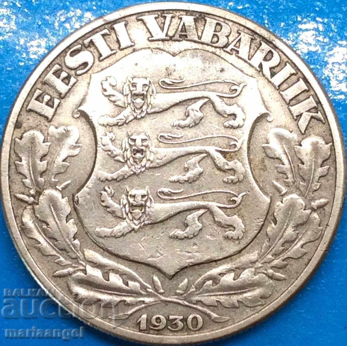 Estoniya 2 kroni 1930 11.8γ Ταλίν ασήμι - σπάνιο - 7