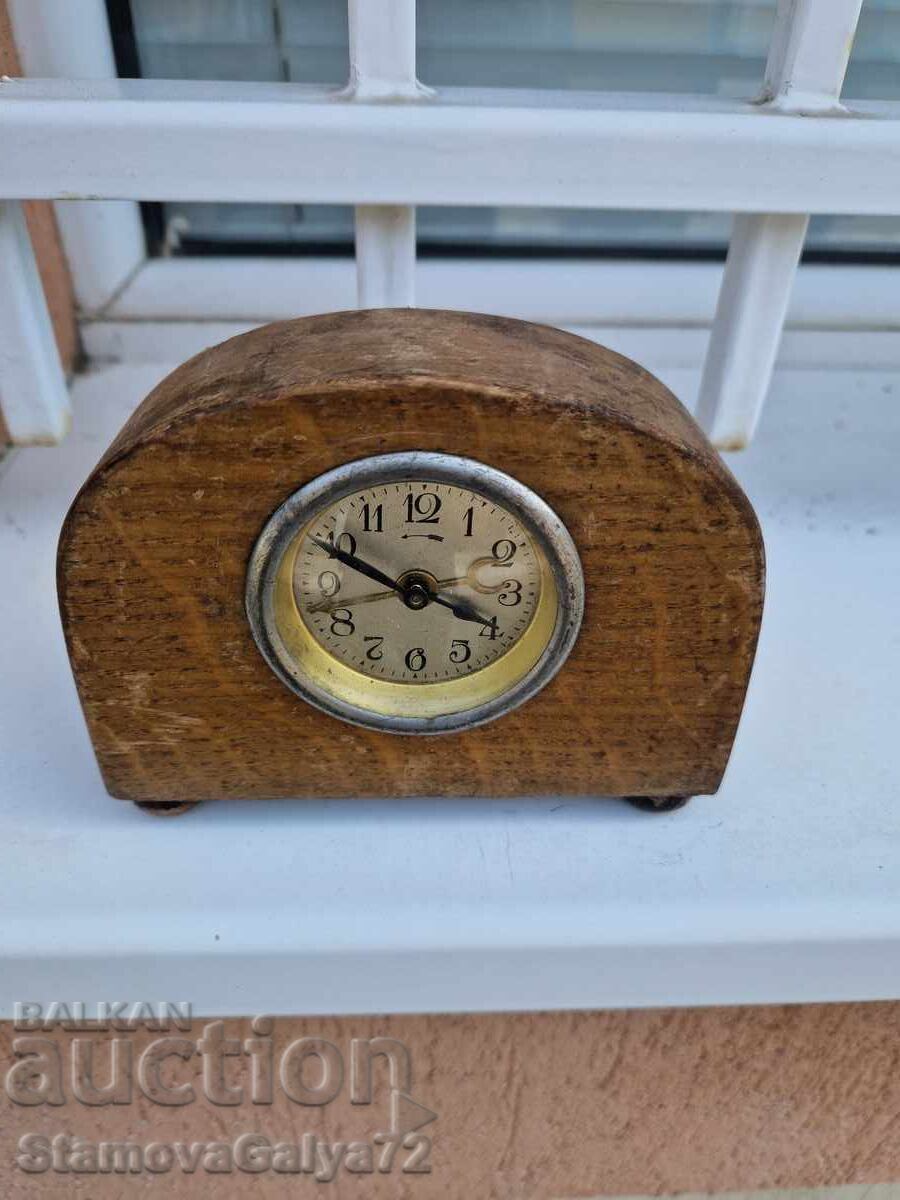 Παράδοση Σπάνιο γαλλικό αντίκα ρολόι-ξυπνητήρι τύπου καρέτα