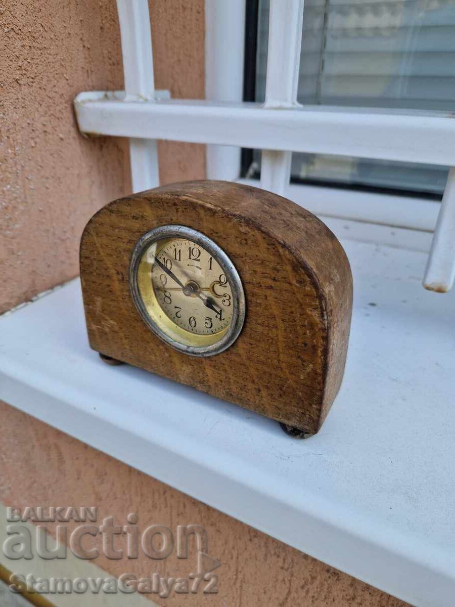 Σπάνιο γαλλικό αντίκα ρολόι-ξυπνητήρι τύπου καρέτα - 6