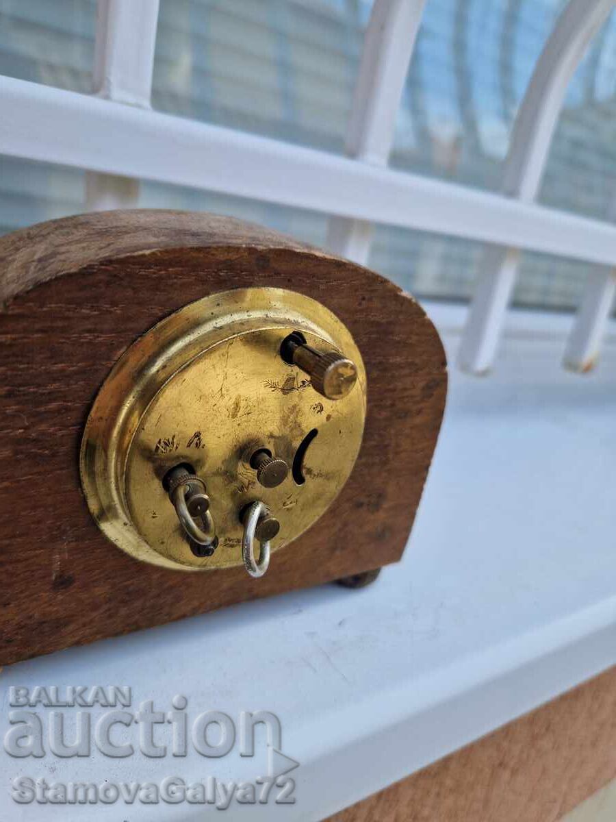 Σπάνιο γαλλικό αντίκα ρολόι-ξυπνητήρι τύπου καρέτα - 7
