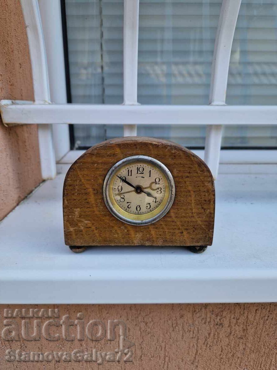 Σπάνιο γαλλικό αντίκα ρολόι-ξυπνητήρι τύπου καρέτα