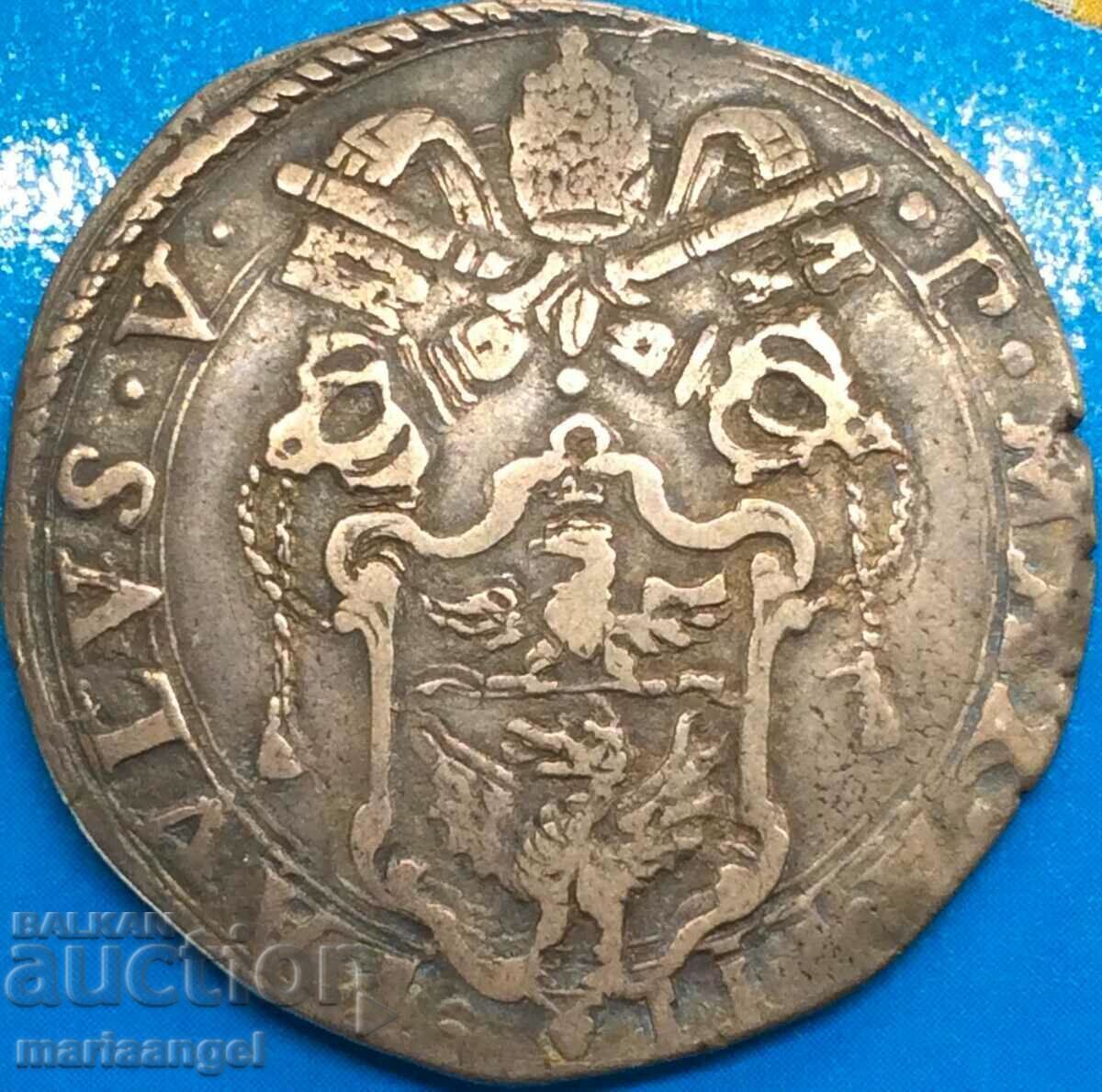 Vatican Teston 1607 Paul V - St. Peter and Paul 30mm silver - 6