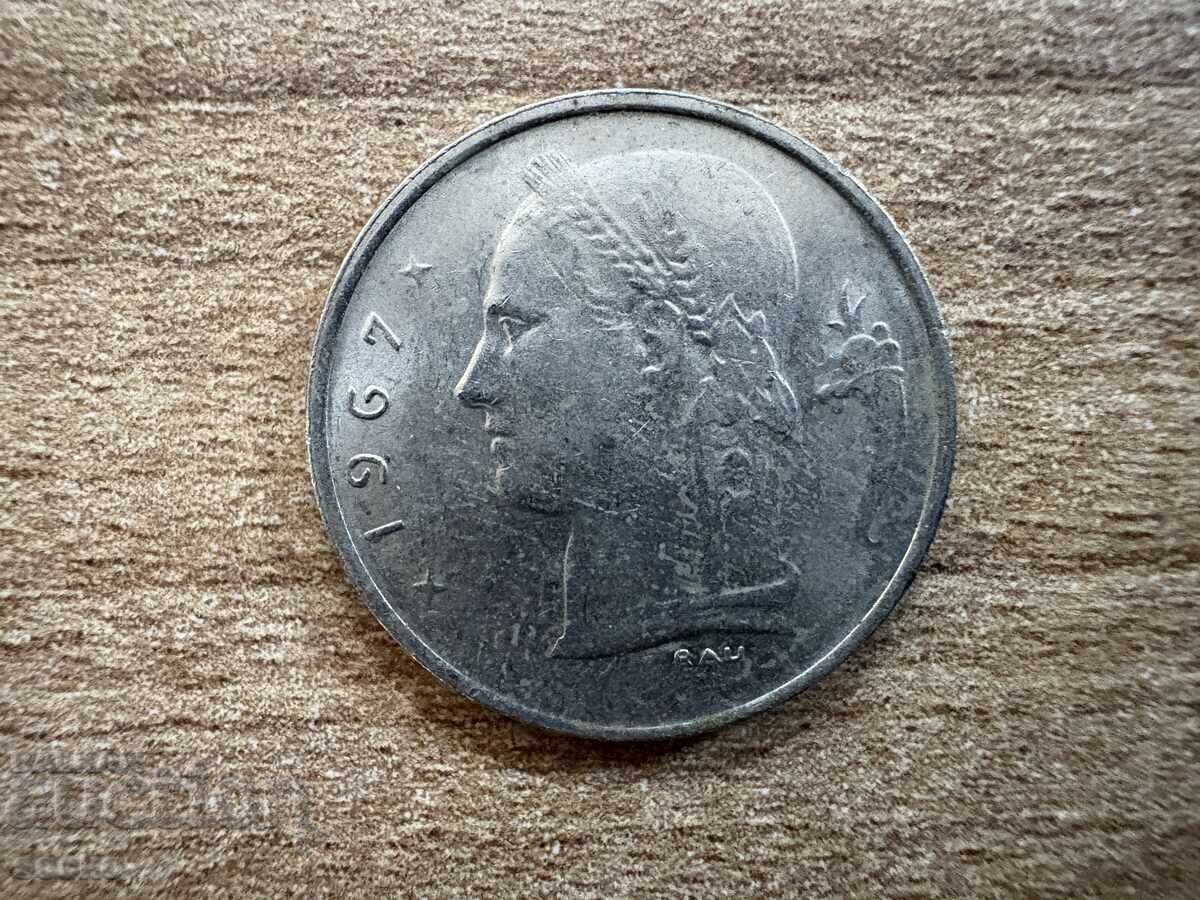 Belgia - 1 franc (1967) - BELGIQUE cu preț 0.20 BGN | € 0.10