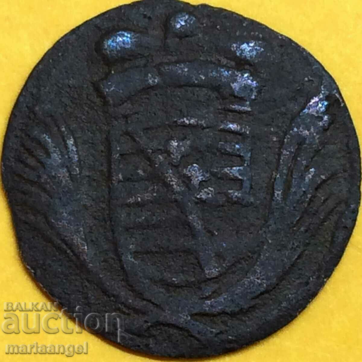 Licitație Saxa-Meiningen 1 Heller 1695 Germania Bernhard 1680 - 1706