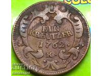 1 Kreuzer 1762 Austria K-Kremnitz Maria Theresa 10,57g
