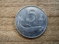 Italy - 5 Lire (1973)