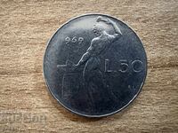 Ιταλία - 50 λιρών (1969)