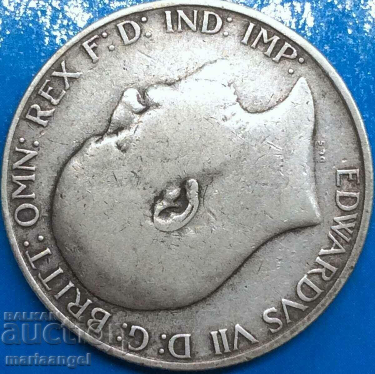 Μεγάλη Βρετανία 1 Florin 1906 Edward VII Silver - 5