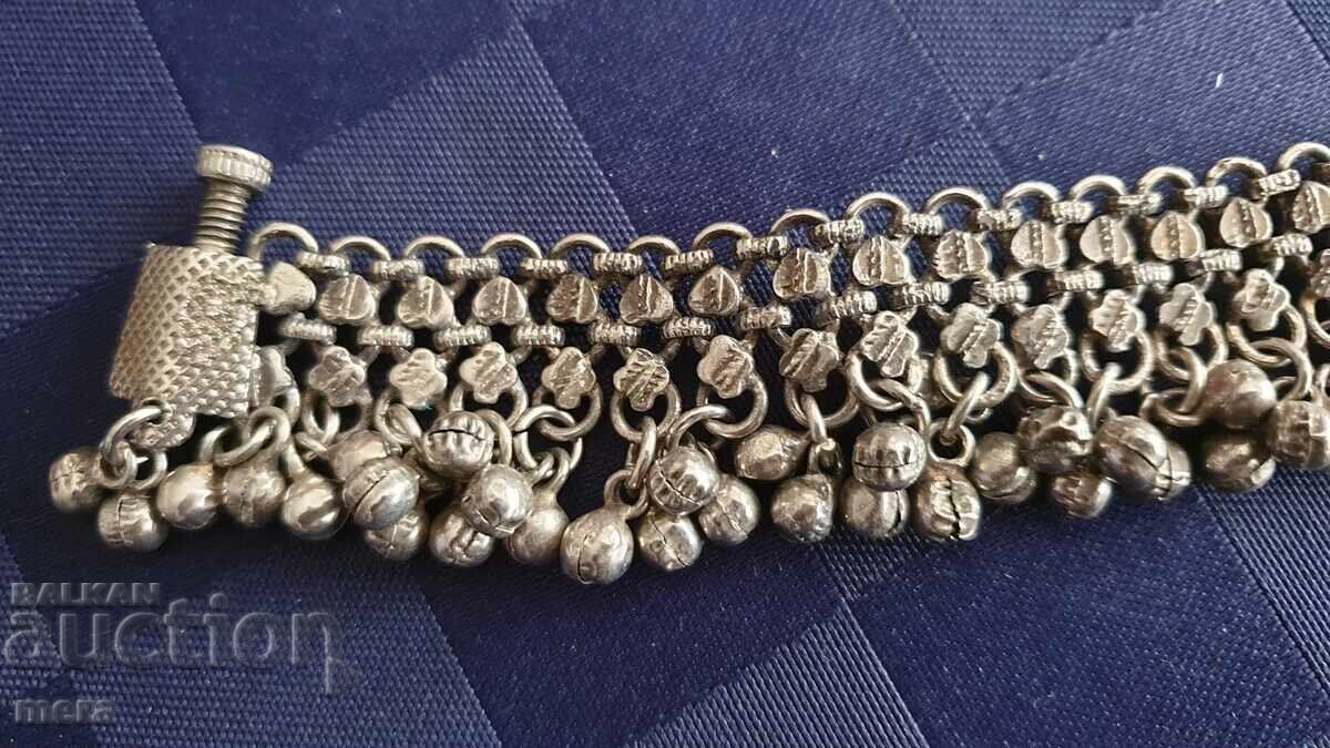 Ασημένιο αντίκα βραχιόλι ποδιού -1 - 5