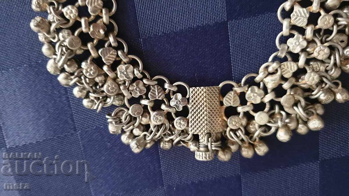 Παράδοση Ασημένιο αντίκα βραχιόλι ποδιού -2 Παράδοση Ασημένιο αντίκα βραχιόλι ποδιού -2