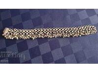 Brățară de gleznă argintată veche -2