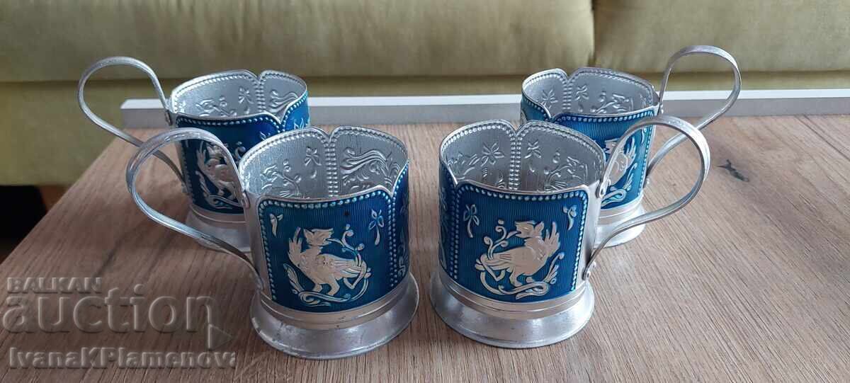 Russian Coasters for Connoisseurs, 4 Pieces